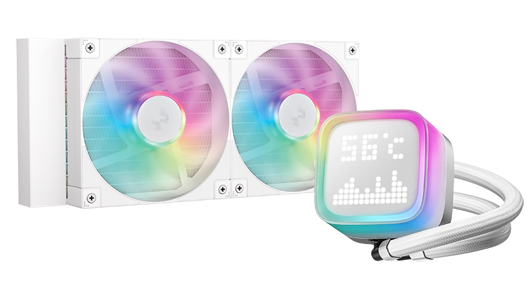 Система жидкостного охлаждения для процессора DeepCool LP240 WH (R-LP240-WHMSMC-G-1)