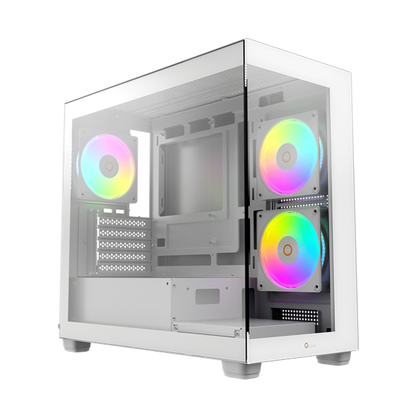 Корпус Ocypus Gamma C52 WH ARGB mATX без БП (Gamma-C52-WHD300XX-GL)
