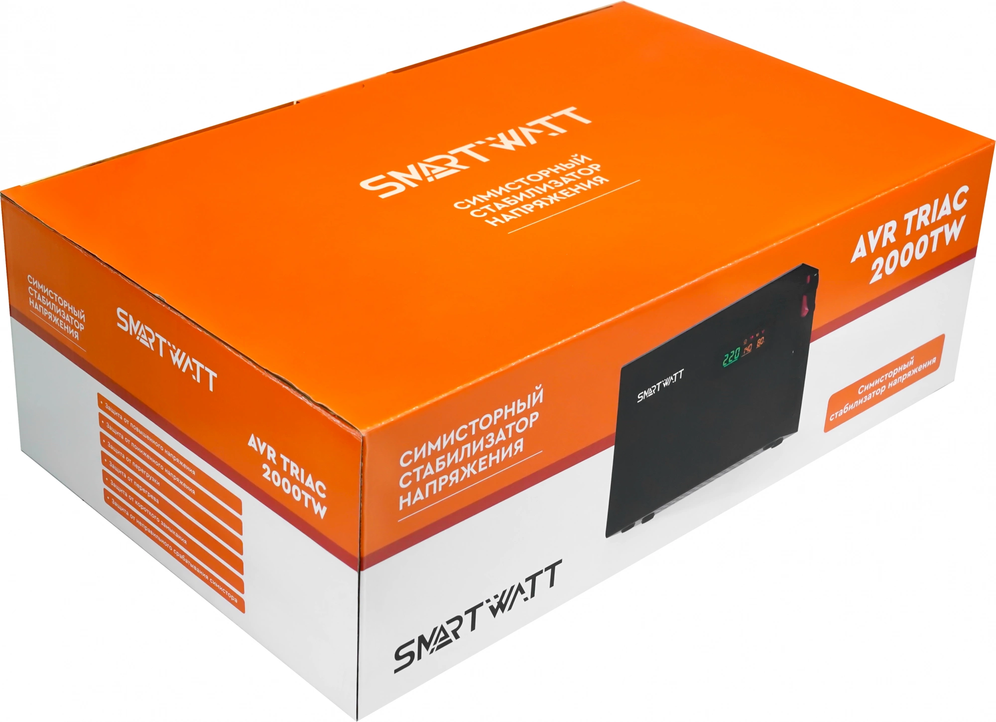 Стабилизатор напряжения Smartwatt AVR Triac 2000TW черный (4512020380003)