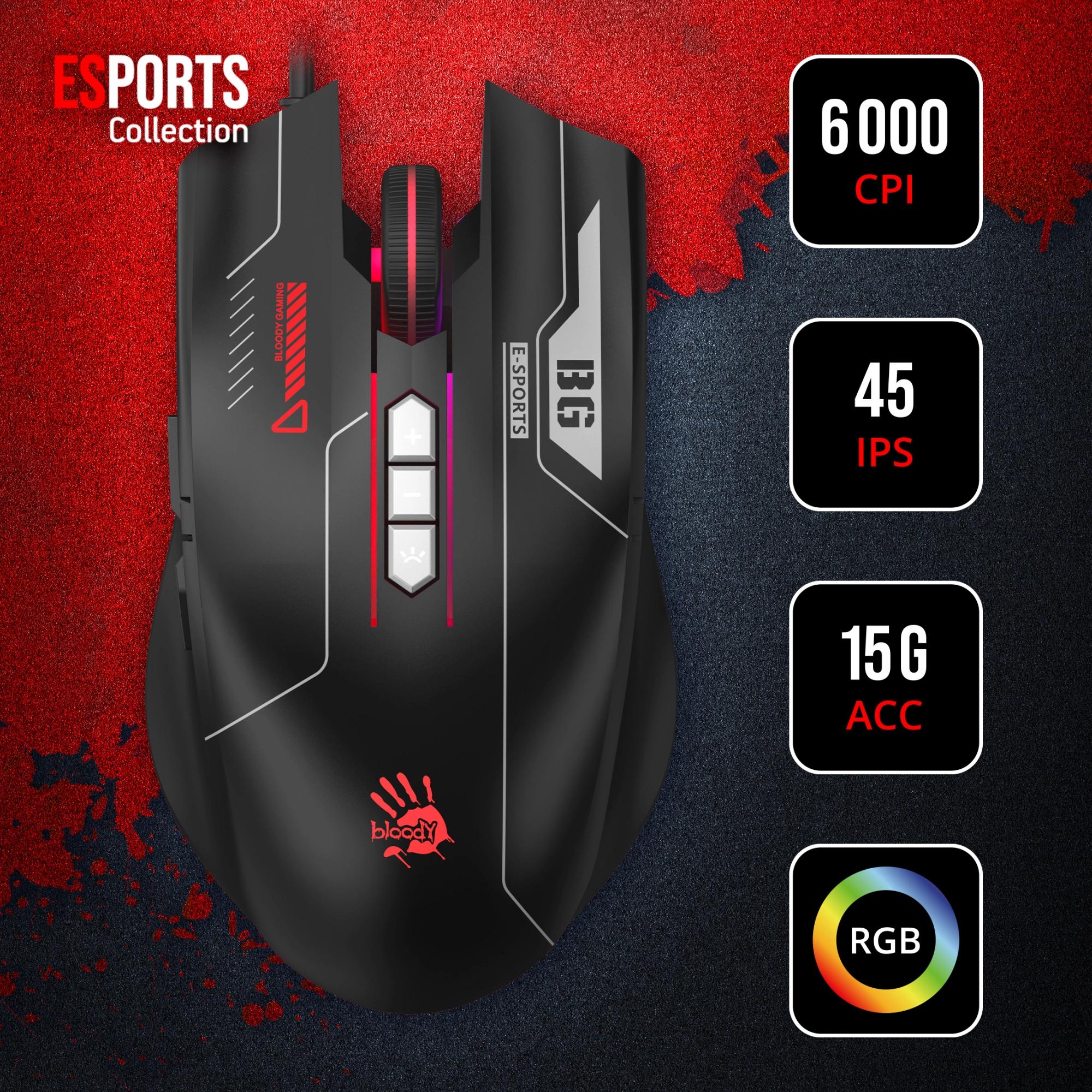Мышь A4Tech Bloody ES7 черный