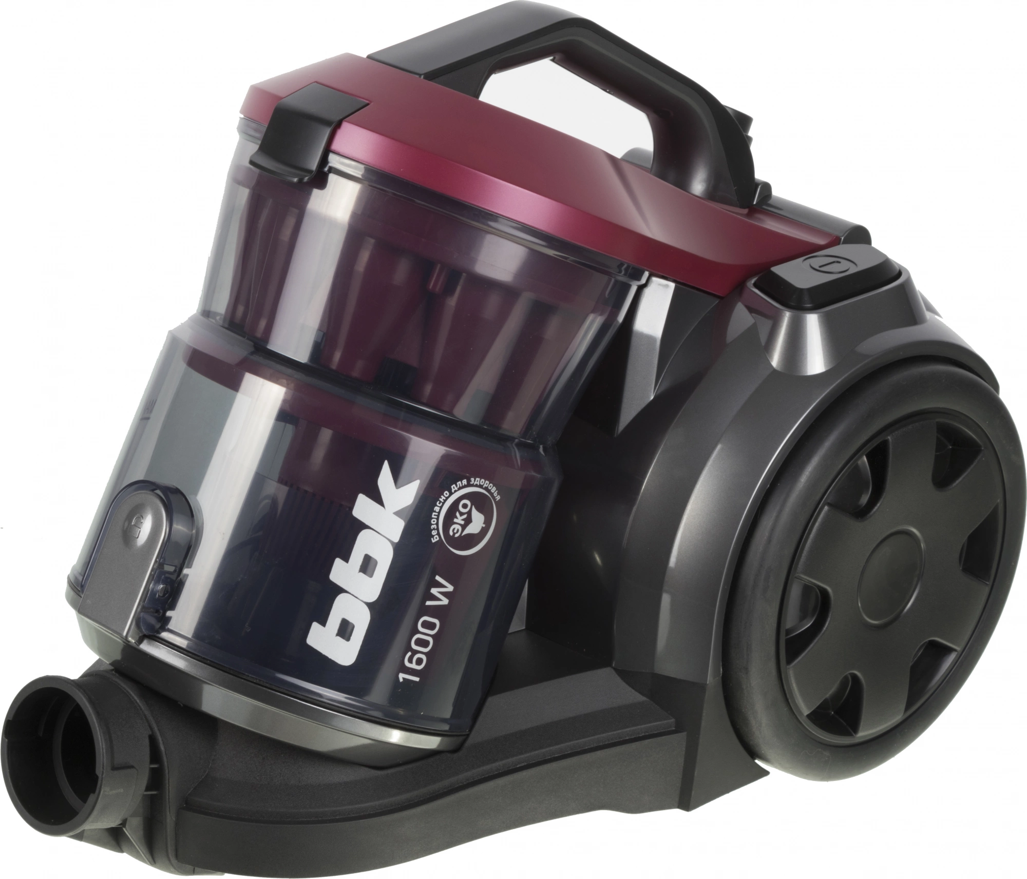 Пылесос BBK BV1502 черный/темная вишня