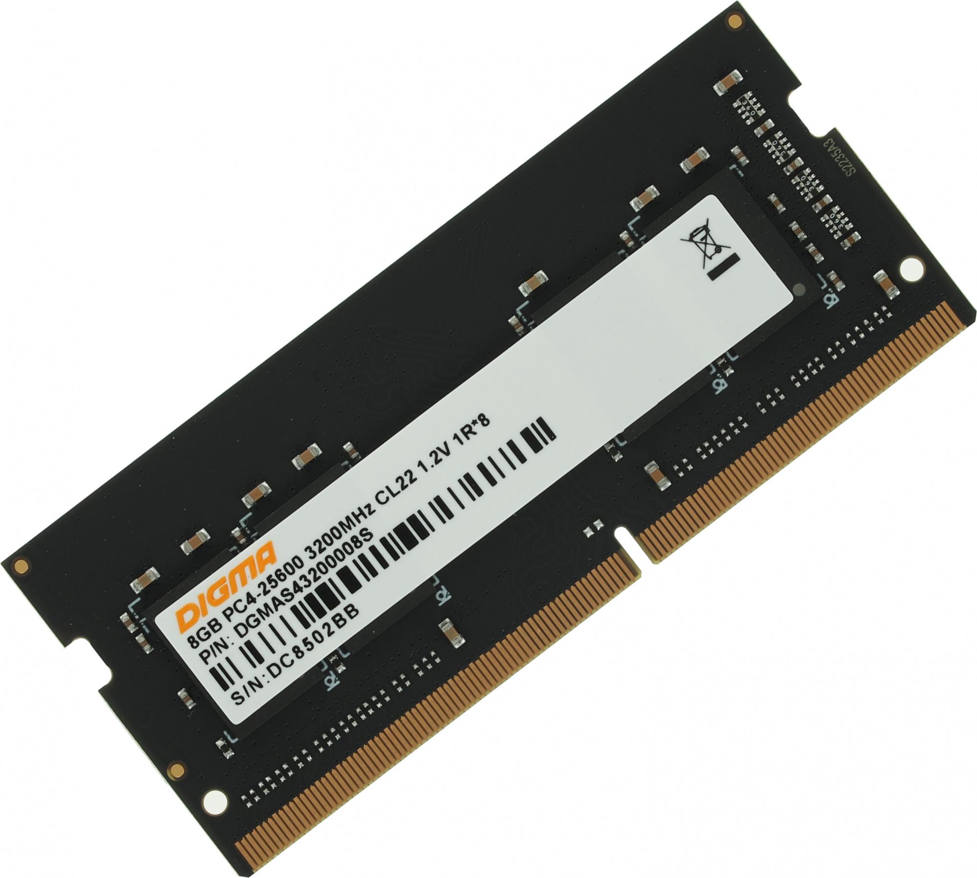 Оперативная память Digma DDR4 8Gb RTL (DGMAS43200008S)