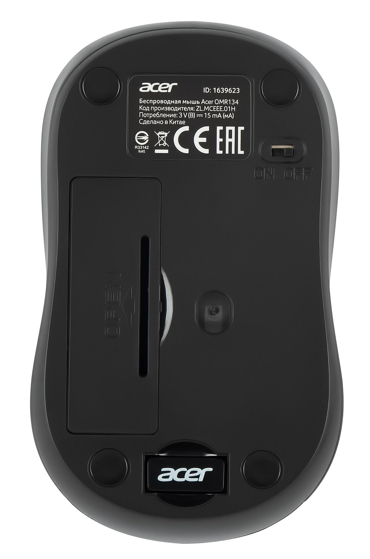 Мышь Acer OMR134 серый (ZL.MCEEE.01H)