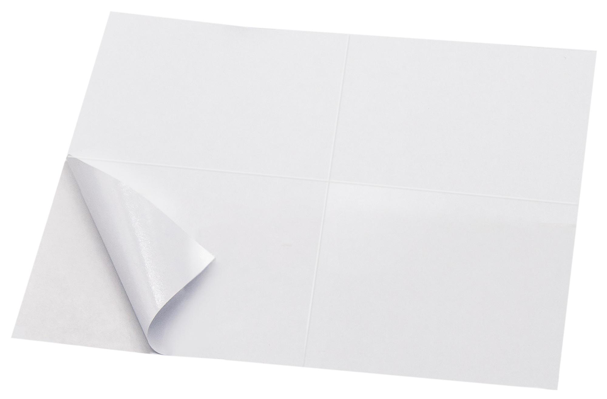 Этикетки Buro A4 105x148мм 4шт/л 100л белый