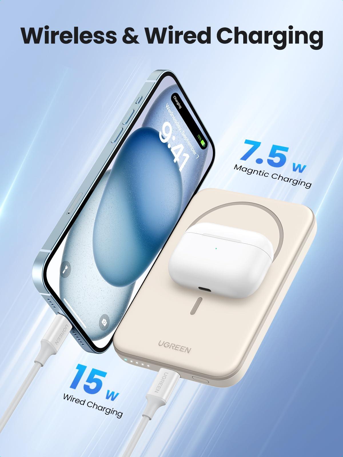 Портативное зарядное устройство Ugreen PB560 Off White (25207)