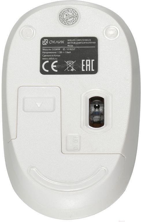Мышь Oklick 505MW белый (1018257)