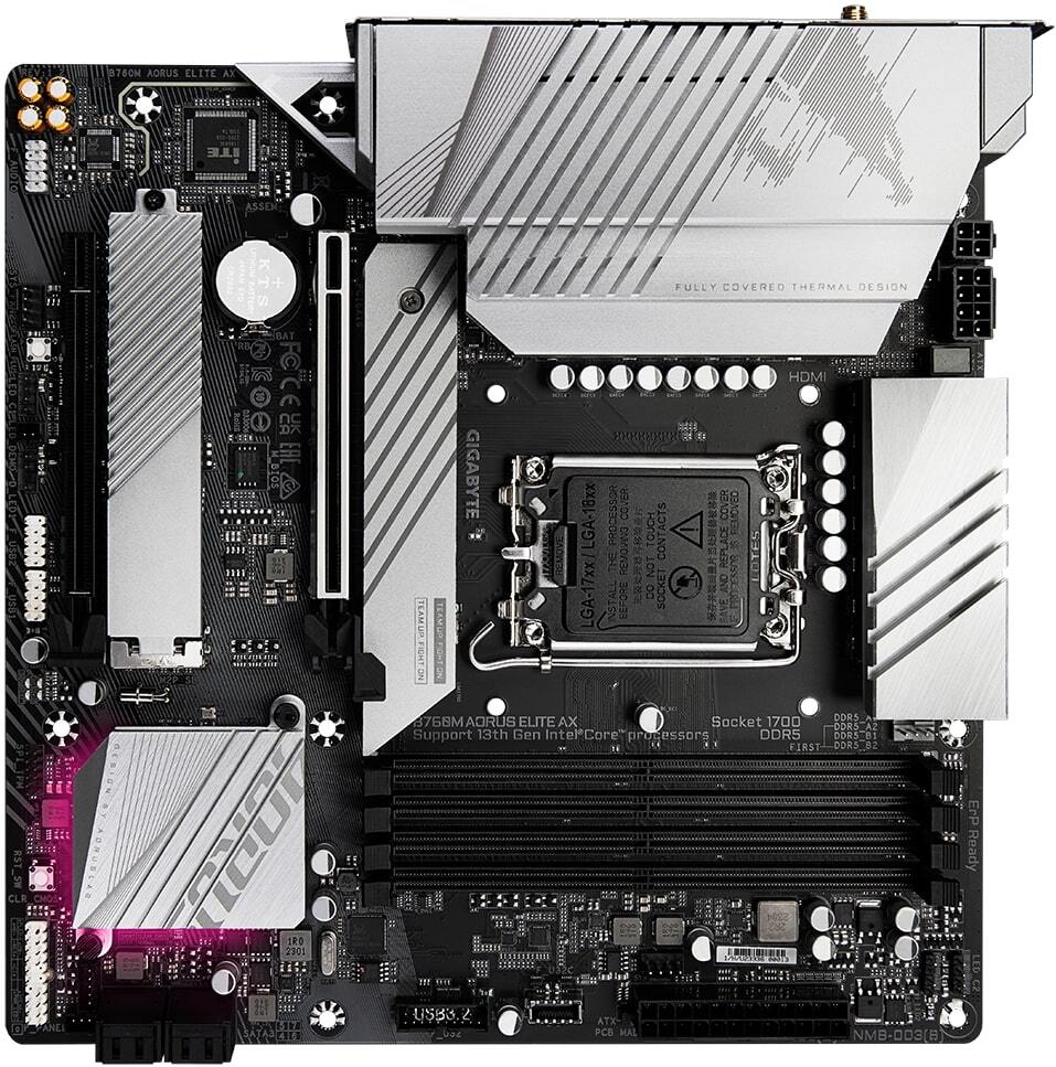 Материнская плата GigaByte B760M Aorus Elite AX rev. 1.3