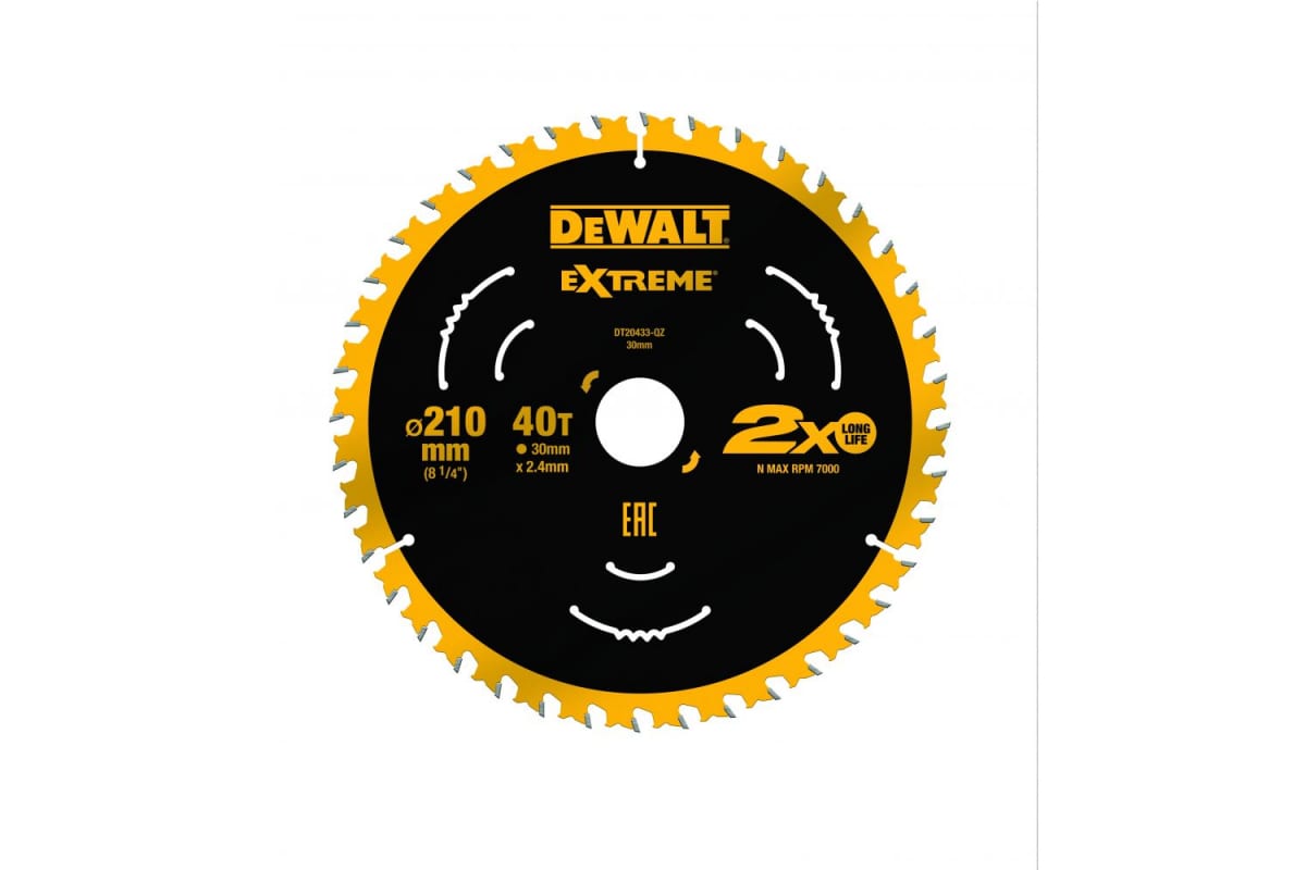 Диск пильный DeWalt DT20433-QZ