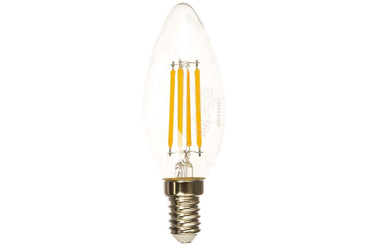 Лампа Gauss Filament 5Вт E14 220B 2700K (103801105)