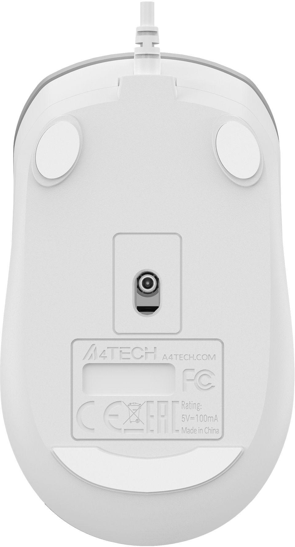 Мышь A4Tech Fstyler FM26S серебристый/белый/Icy White
