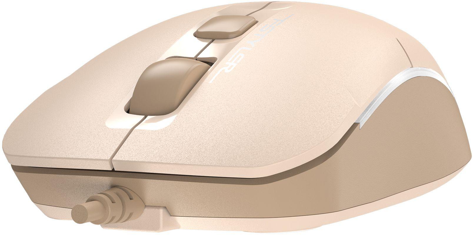 Мышь A4Tech Fstyler FM26 бежевый/коричневый/Cafe Latte