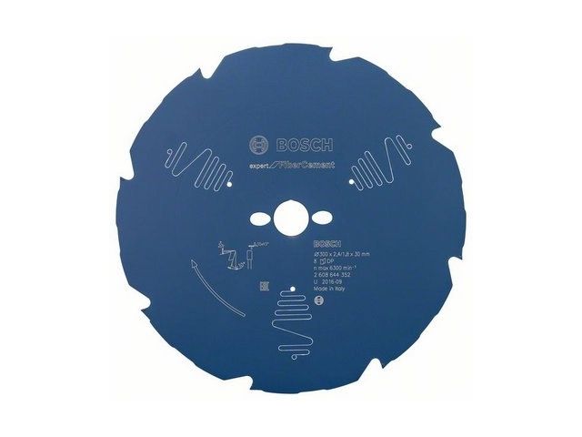 Диск пильный 300х30/25,4 мм 8 зуб. по гипсокартону EXPERT FOR FIBERCEMENT BOSCH ( переменный зуб)