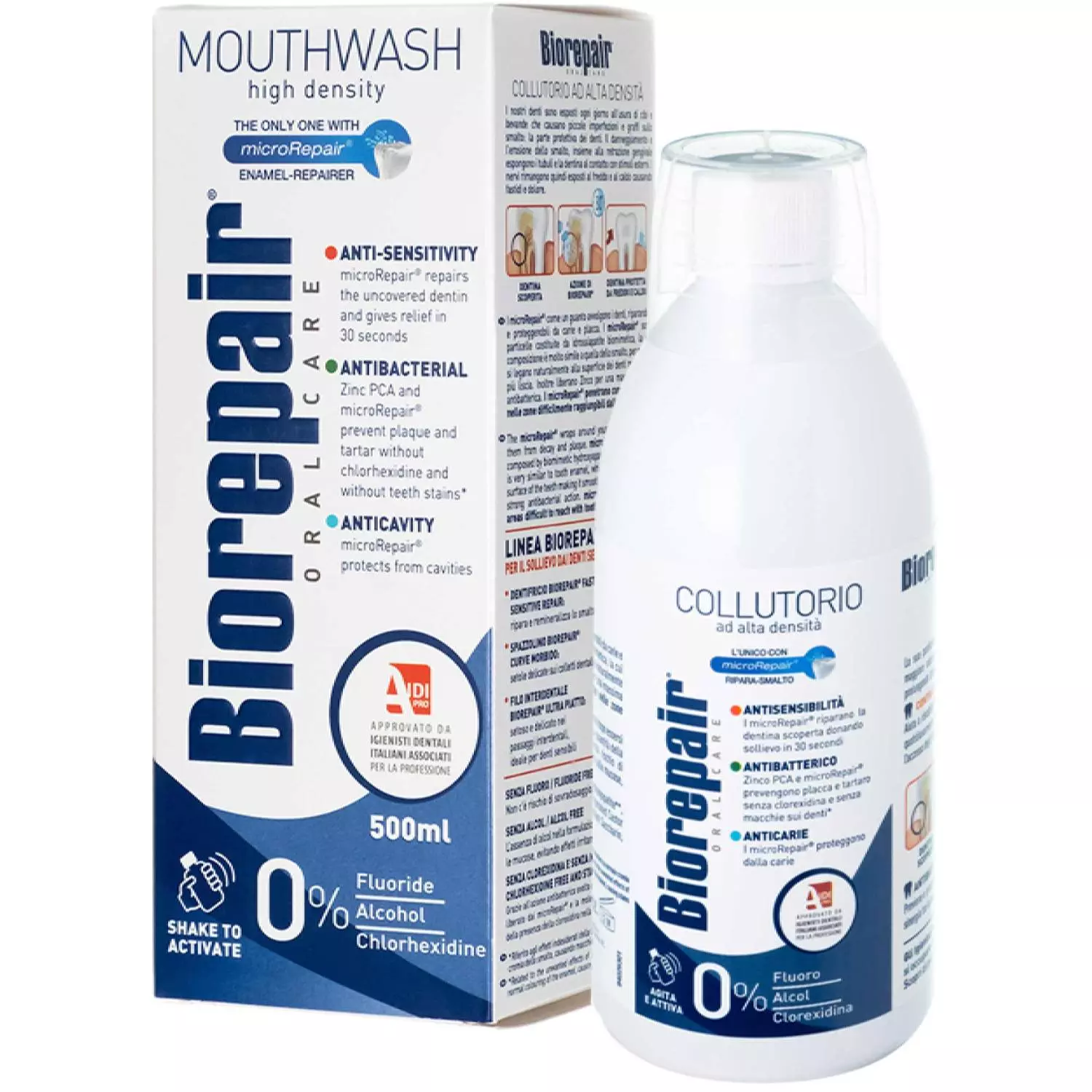 Ополаскиватель для полости рта Biorepair 3 в 1 0.5л