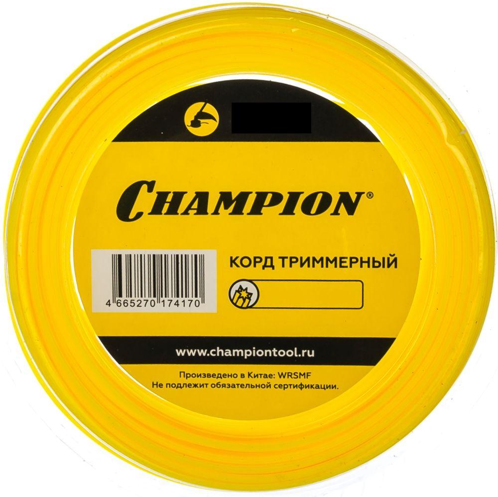 Корд для триммера Champion Star 2.4мм*12м звезда (C5025)