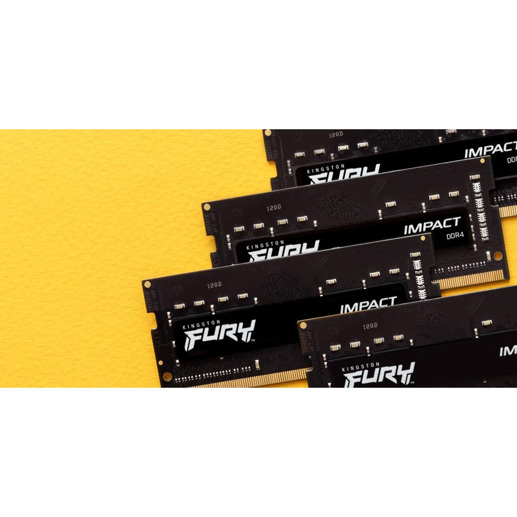 Оперативная память Kingston Fury Impact 32GB 2x16GB PC4-25600 DDR4-3200 CL20 (KF432S20IBK2/32)