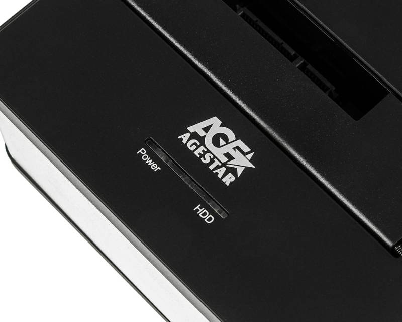 Бокс для накопителя AgeStar 3UBT7 серебристый