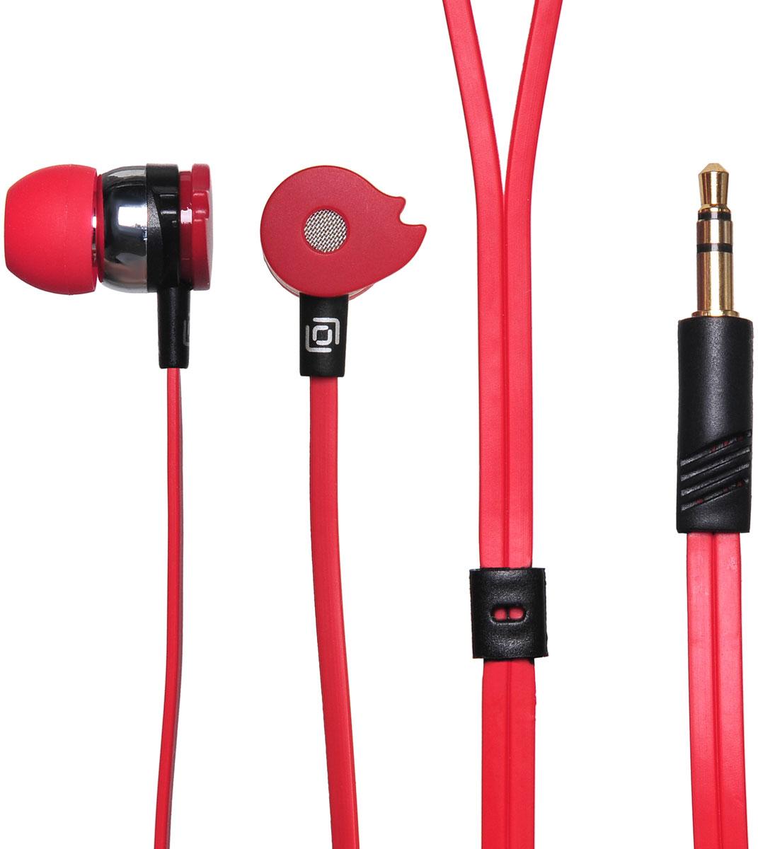 Наушники Oklick HP-S-210 красный (D1-1R/374405)