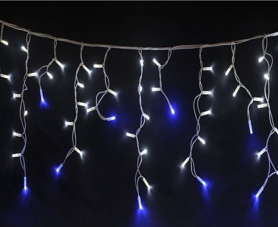 Светодиодная гирлянда ULED Бахрома ULED-LG-90-24V-(W-F-WW/W)