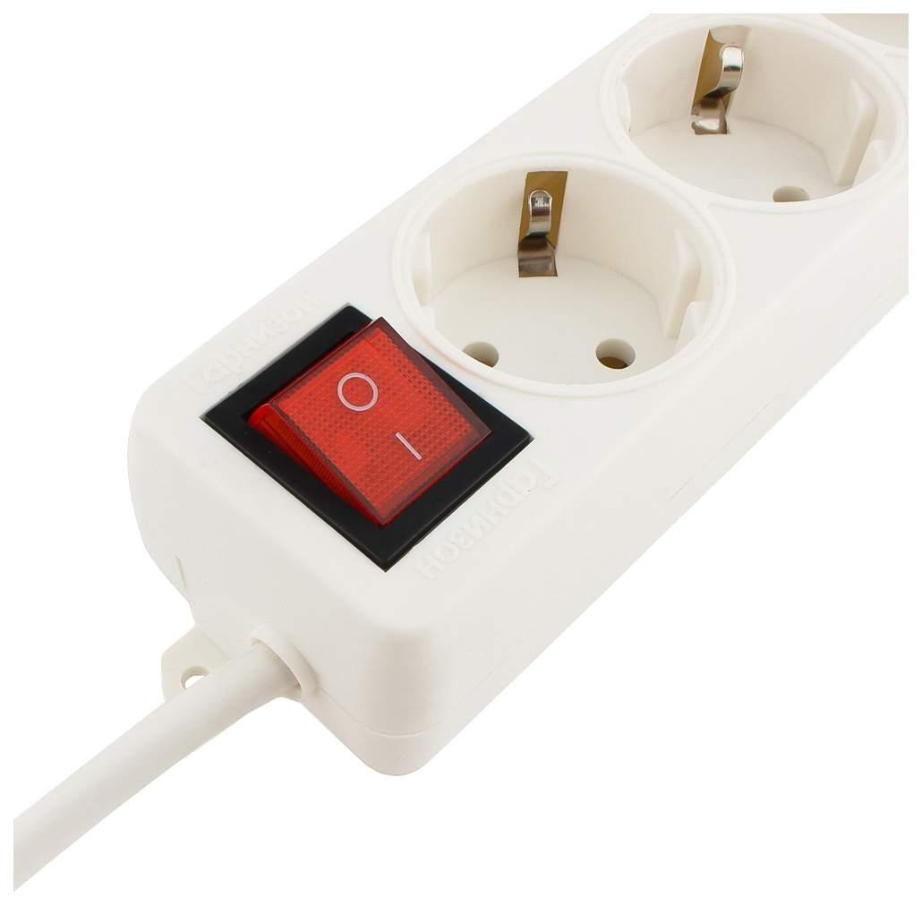 Сетевой фильтр Гарнизон ELB-G4-W-3 белый