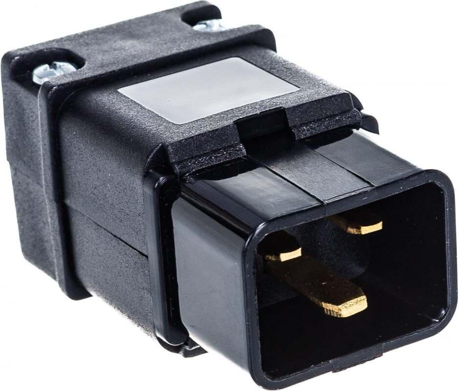 Вилка электрическая Lanmaster LAN-IEC-320-C20 черный