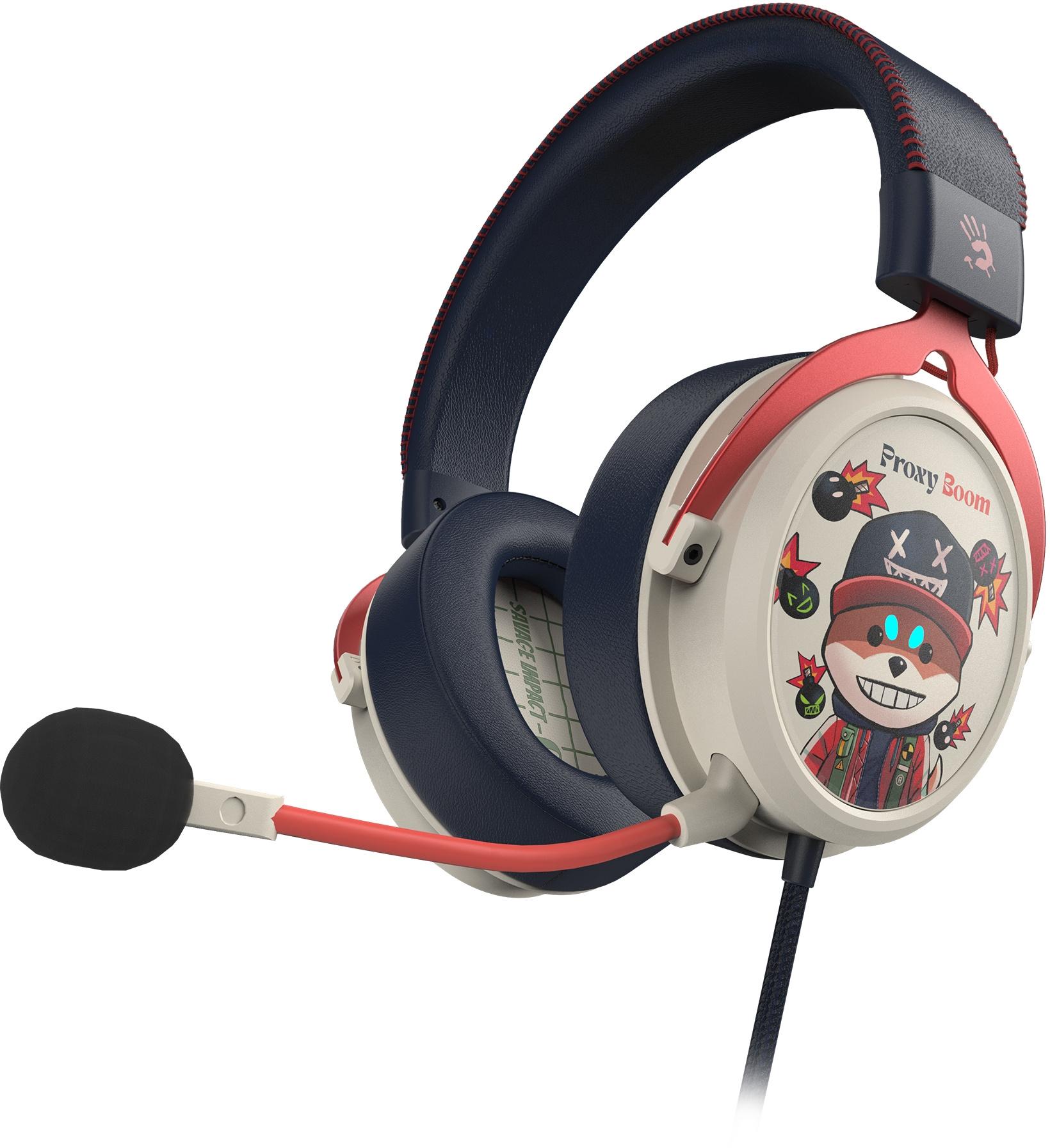 Наушники A4Tech Bloody M595 Proxy Boom бежевый/черный