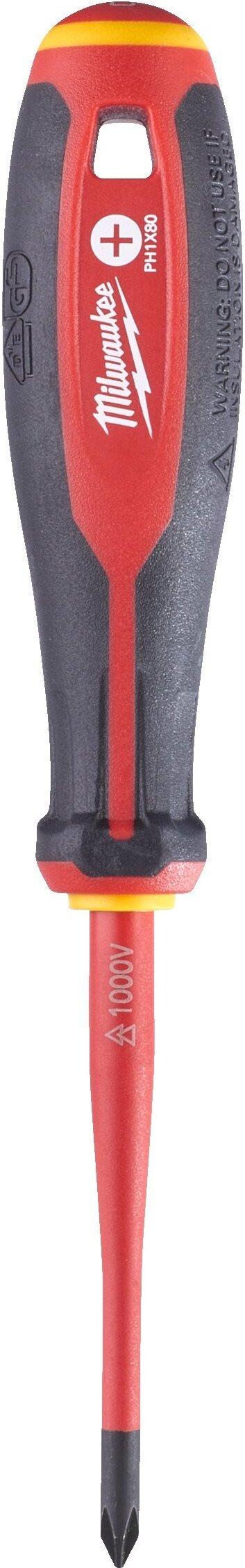 Отвертка Milwaukee VDE PH1x80 (4932478721)