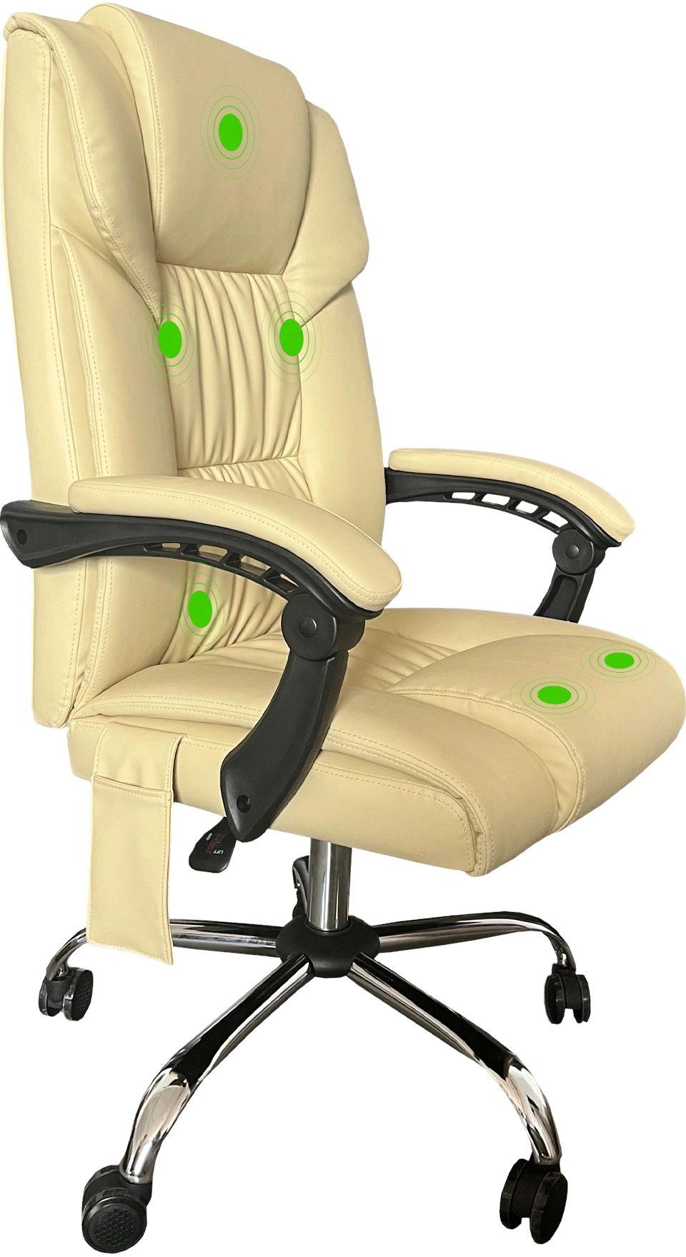 Офисное кресло Cactus CS-CHR-OC04M-WT слоновая кость