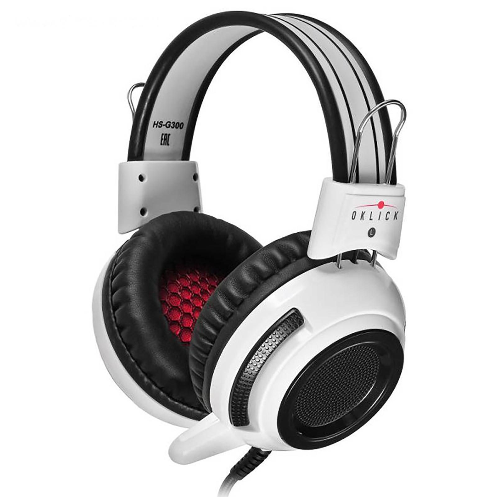 Наушники Oklick HS-G300 Armageddon белый/черный (361558)