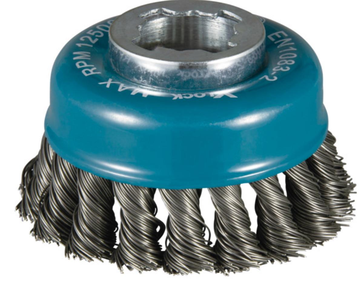 Щетка Makita D 80 мм 0,5 мм X-lock проволочная чашечная по металлу (D-73380)