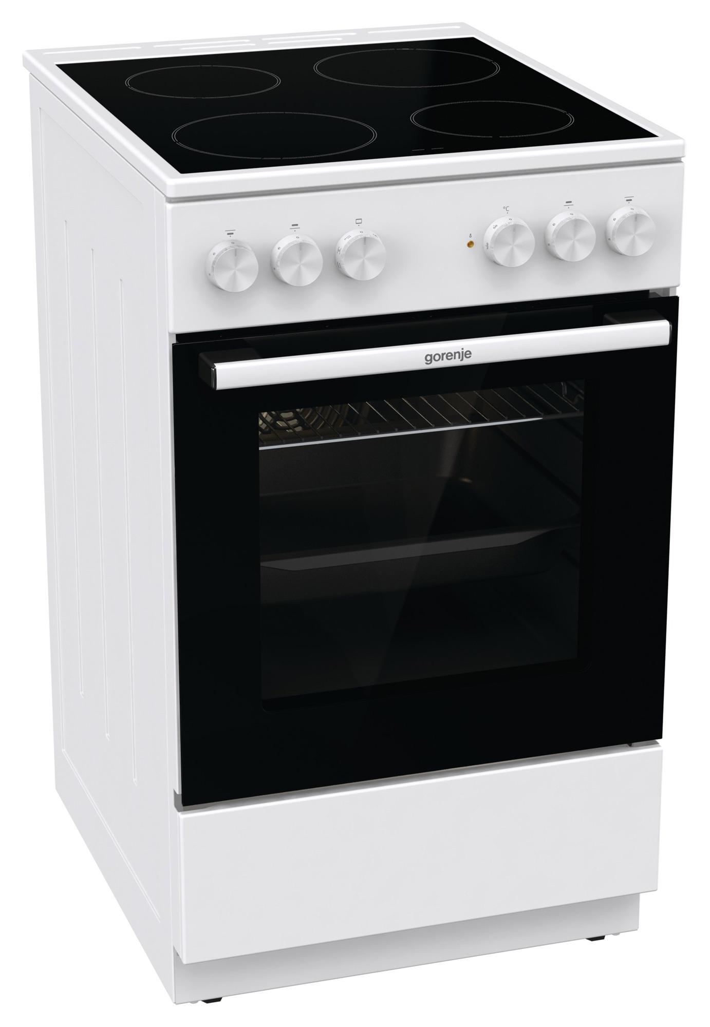 Кухонная плита Gorenje GEC5A41WG белый/черный