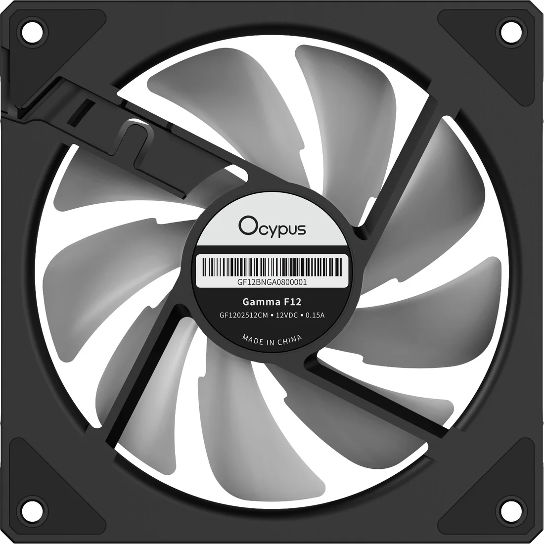 Вентилятор для корпуса Ocypus Gamma F12 ARGB REVERSE BLADE BK (Gamma-F12-BK1AM01X-GL)