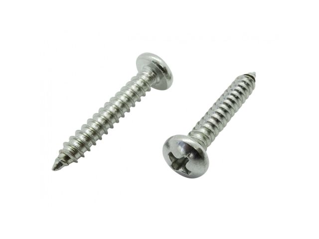 Шуруп 5.5х50 мм полусф. головка, белый цинк, острый, DIN 7981 (2000 шт в коробе) (STARFIX)