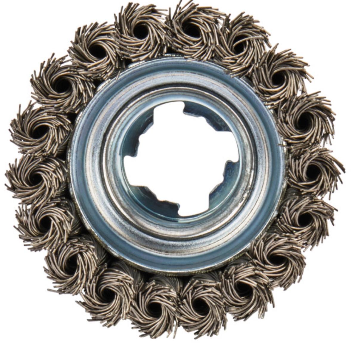 Щетка Makita D 80 мм 0,5 мм X-lock проволочная чашечная по нержавейке (D-73330)