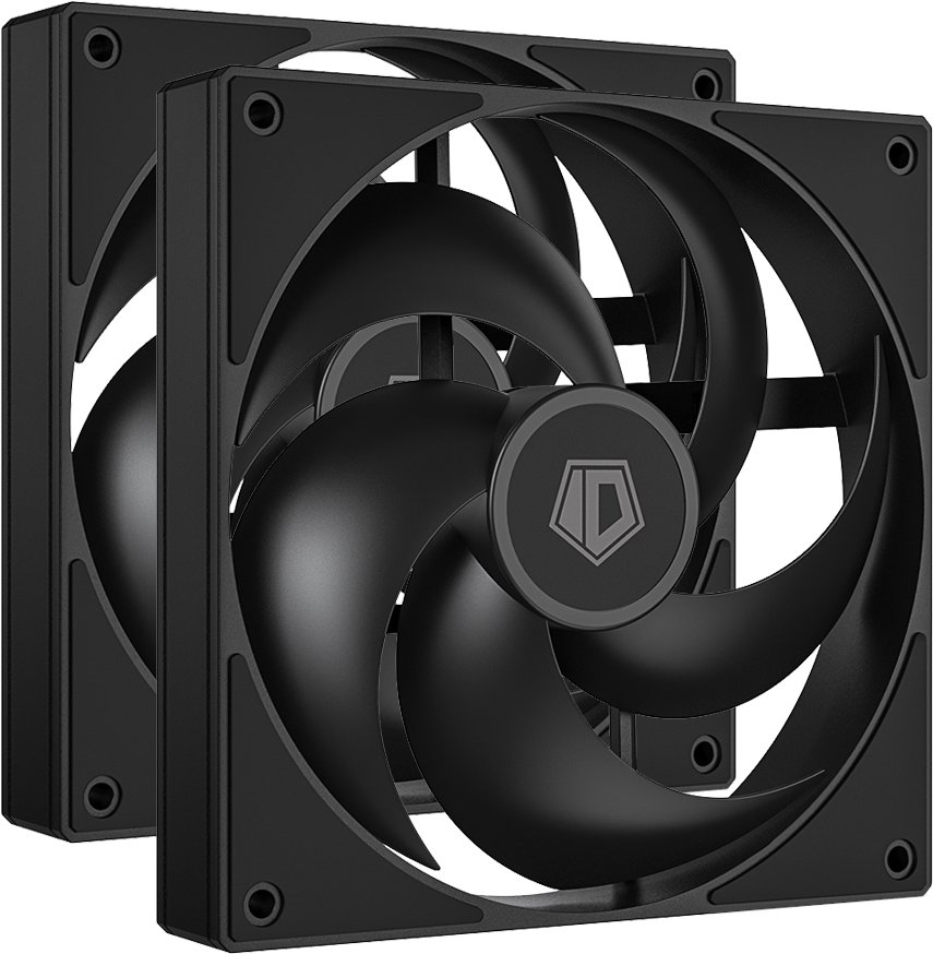 Комплект вентиляторов для корпуса ID-Cooling AS-140-K DUET черный