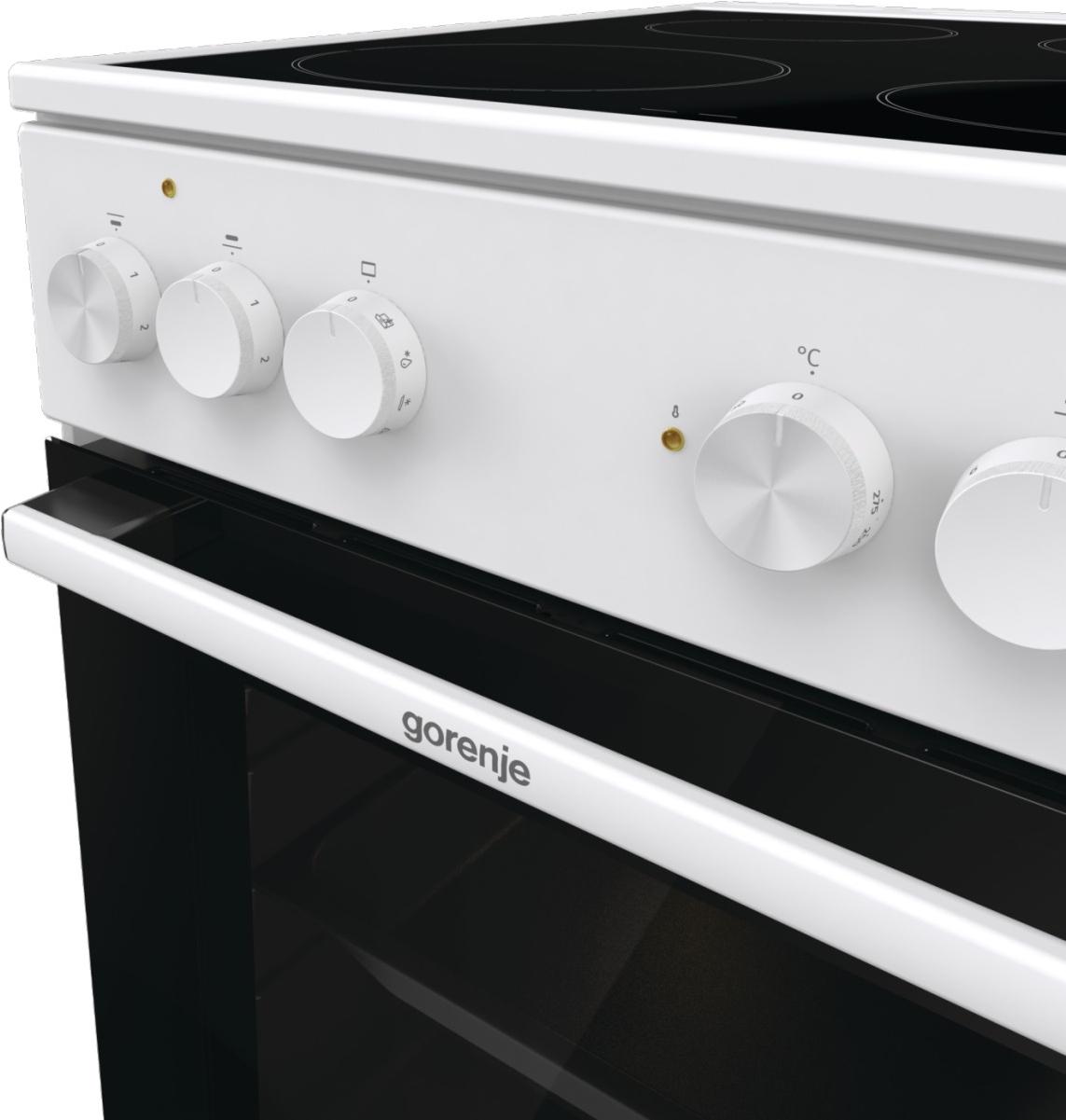 Кухонная плита Gorenje GEC5A41WG белый/черный