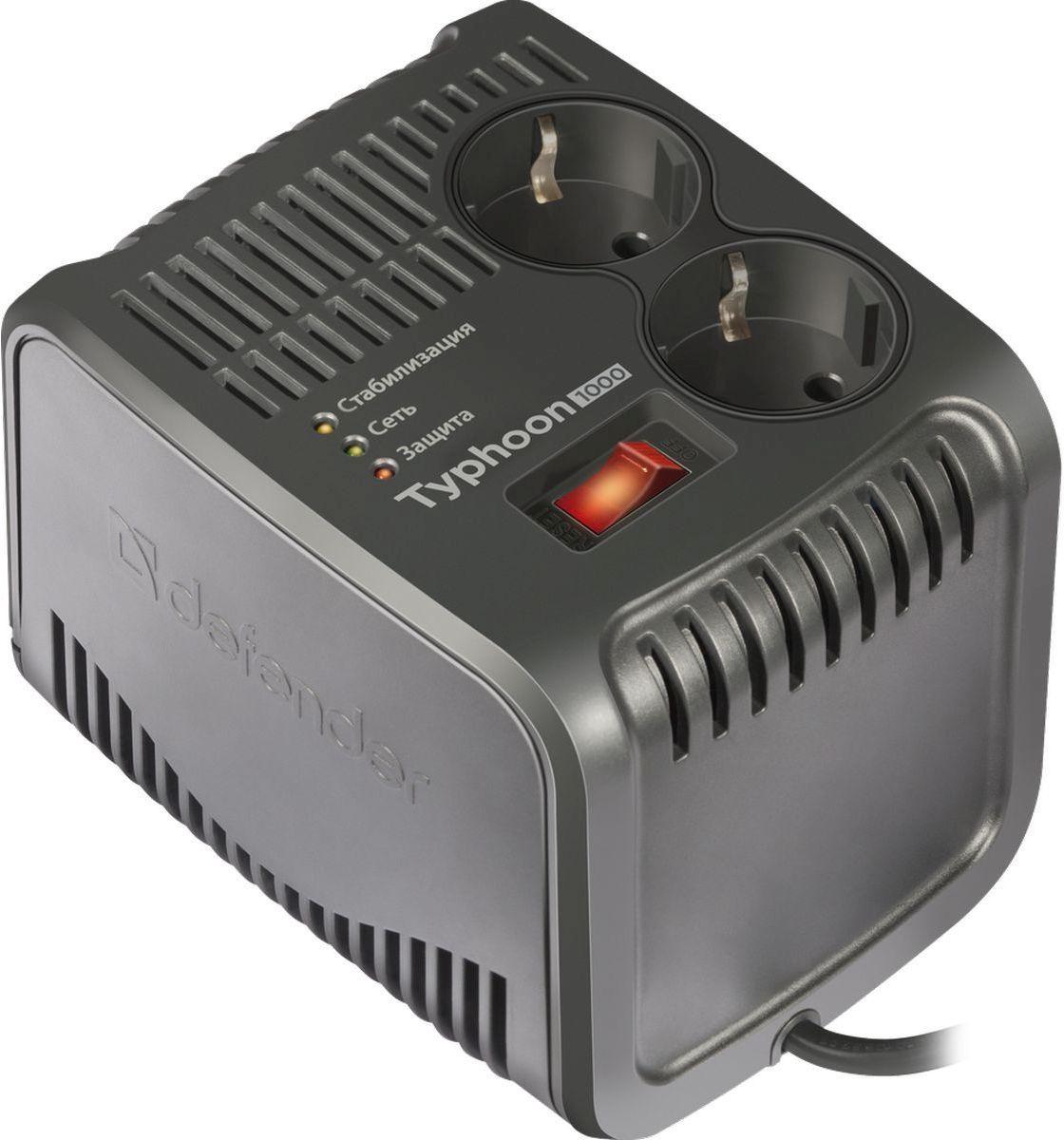 Стабилизатор напряжения Defender AVR Typhoon 1000 (99033)