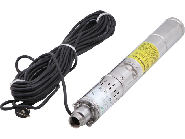 Насос скважинный винтовой ECO DWS-75 (750 Вт, 2,1 м3/ч, 105 м, винтовой, 3"/ 7,62 см)