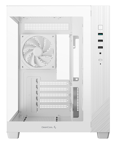 Корпус DeepCool CG330 3F WH mATX без БП белый (R-CG330-WHNGM3-G)