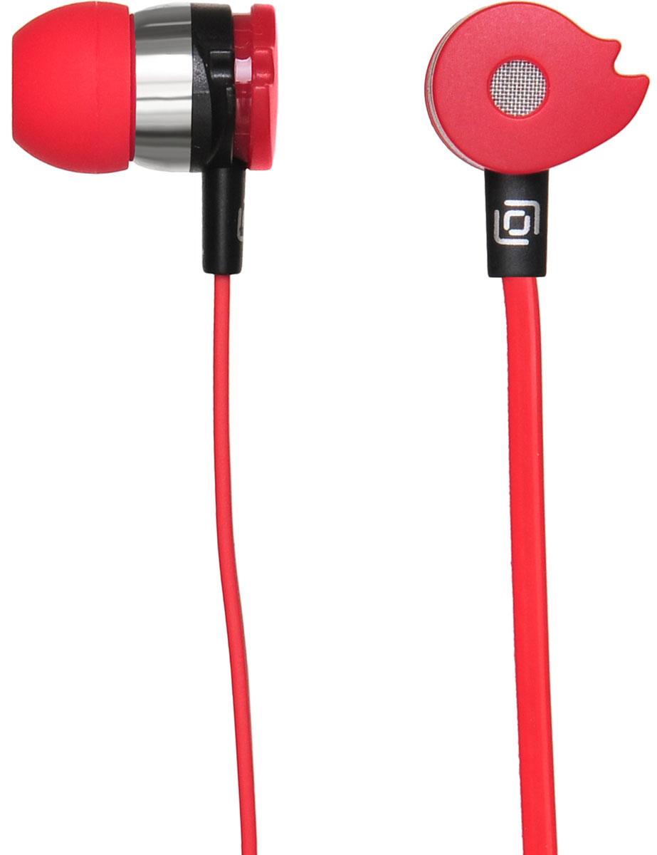 Гарнитура Oklick HS-S-210 красный (374400)