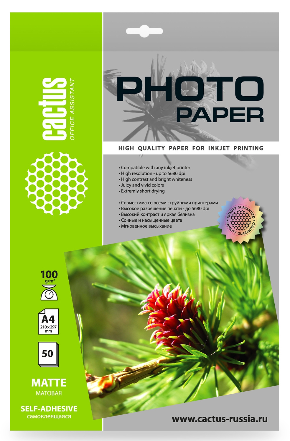 Фотобумага Cactus CS-MSA410050