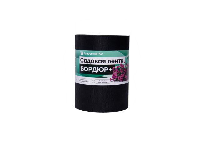 Лента садовая "Бордюр+" 30см х 10 м.п. (1.2мм) Черная (АГРОСЕТКА-ЮГ)