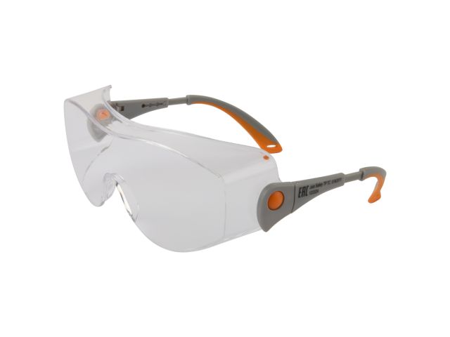 Очки открытые JETA SAFETY Oculus прозрачные (с боковой защитой и регулировкой дужек по длине и наклону)