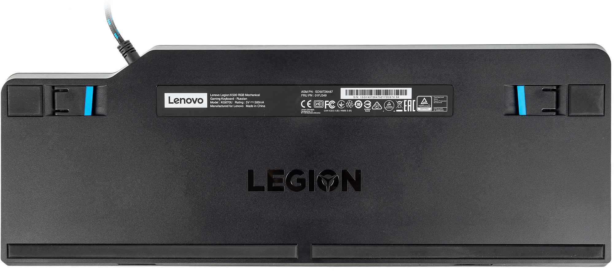Клавиатура Lenovo Legion K500 RGB (GY40T26479)