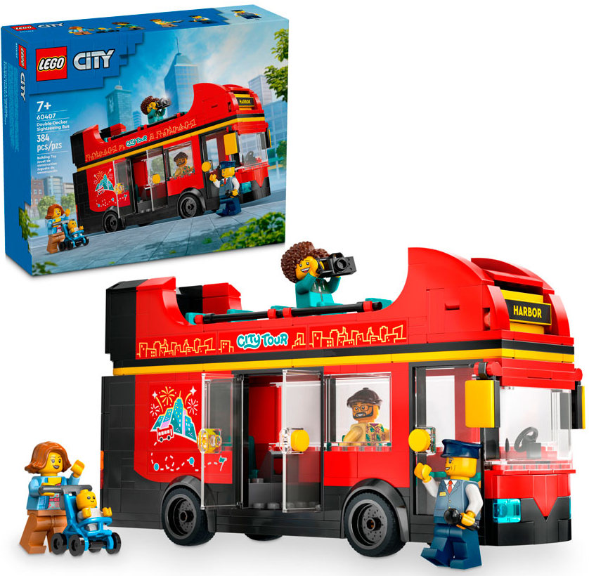 Конструктор Lego City Красный двухэтажный экскурсионный автобус (60407)