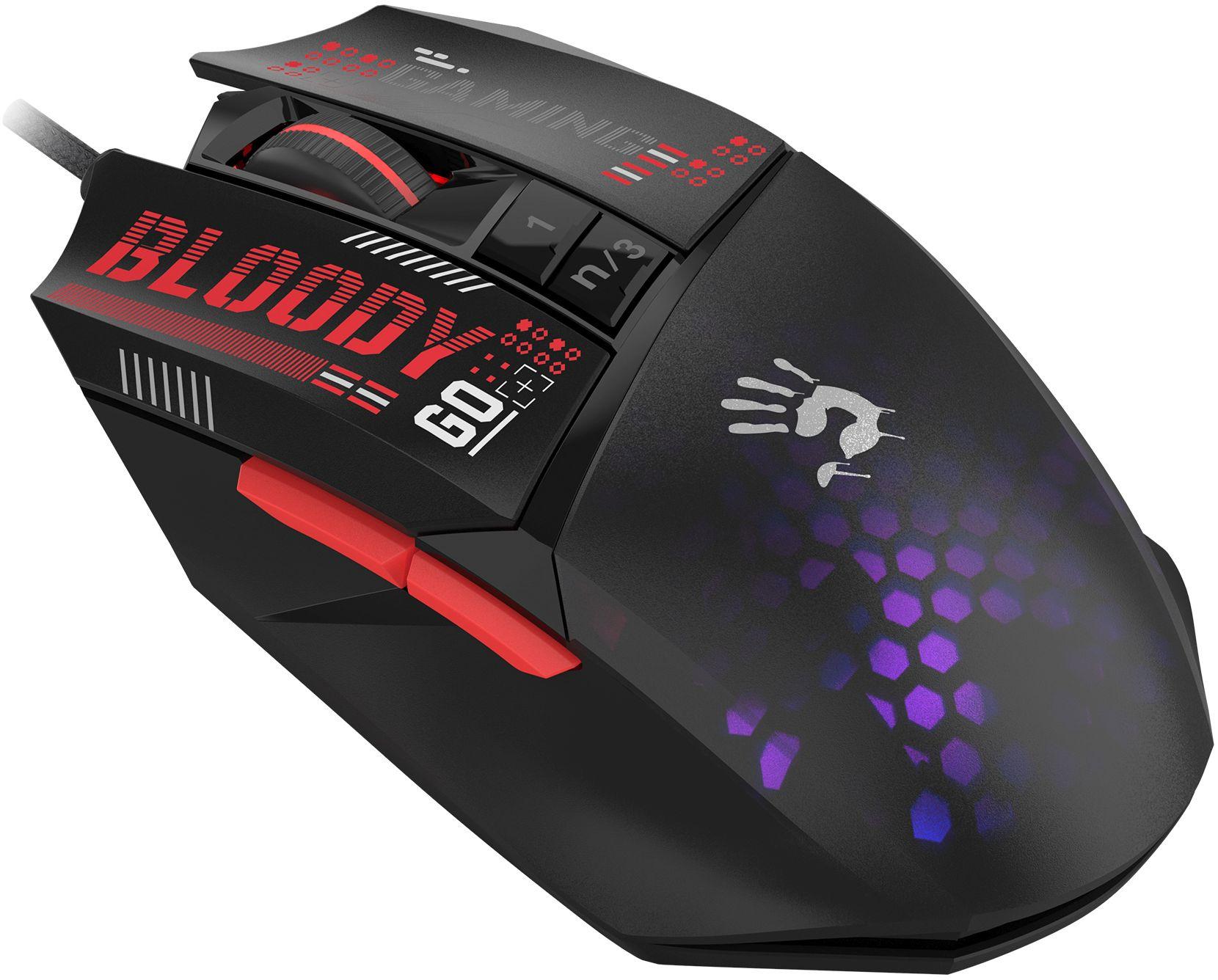 Мышь A4Tech Bloody W60 Max Mini черный
