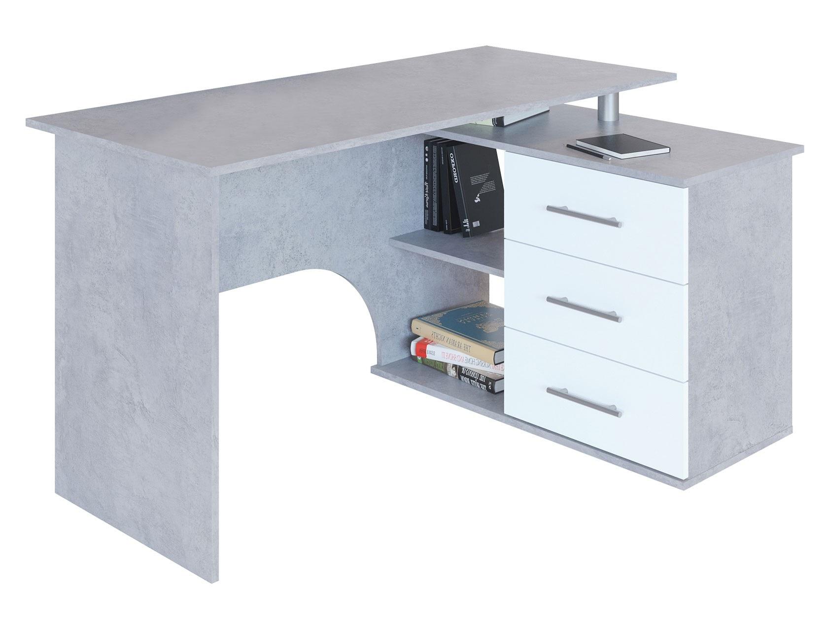 Стол письменный Сокол СПм-25 левый бетон