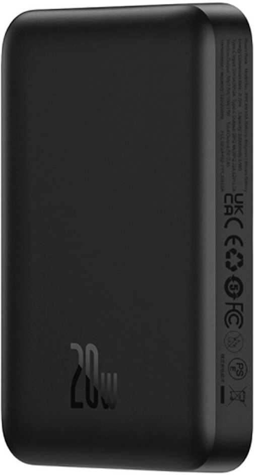 Портативное зарядное устройство Baseus Magnetic Mini Air PPCXM06A Black (P10059002113-00)