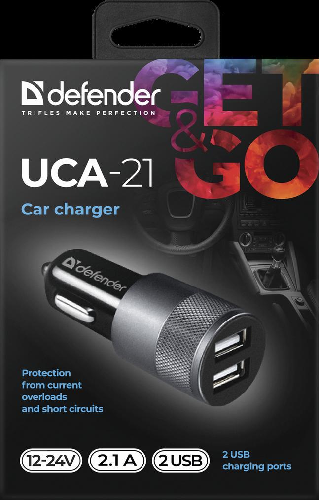 Автомобильное зарядное Defender UCA-21 (83821)