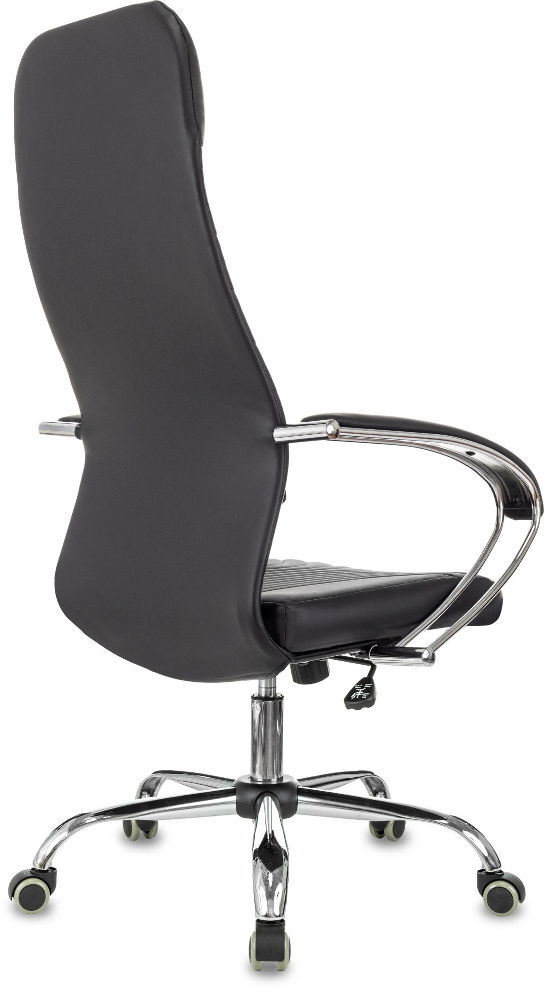 Офисное кресло Бюрократ CH-610SL черный металл хром (CH-610SL/B-PU)