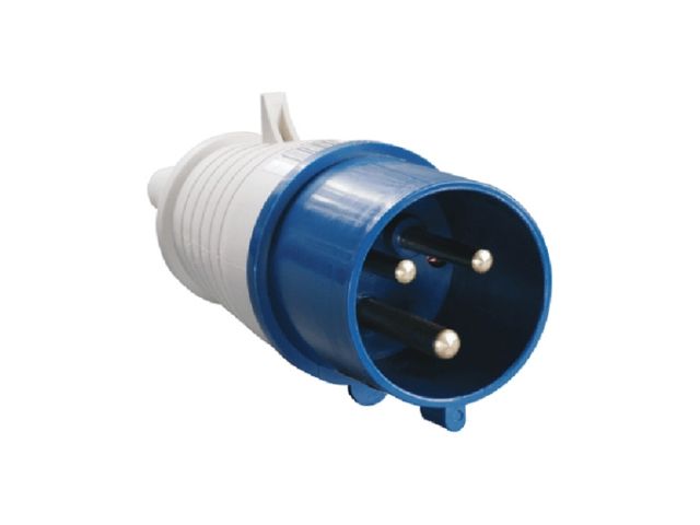 Вилка силовая 32А 220В 3 pin 2P+PE IP44 IEK ( 32А 220В 3 pin 2P+PE IP44) (РС)